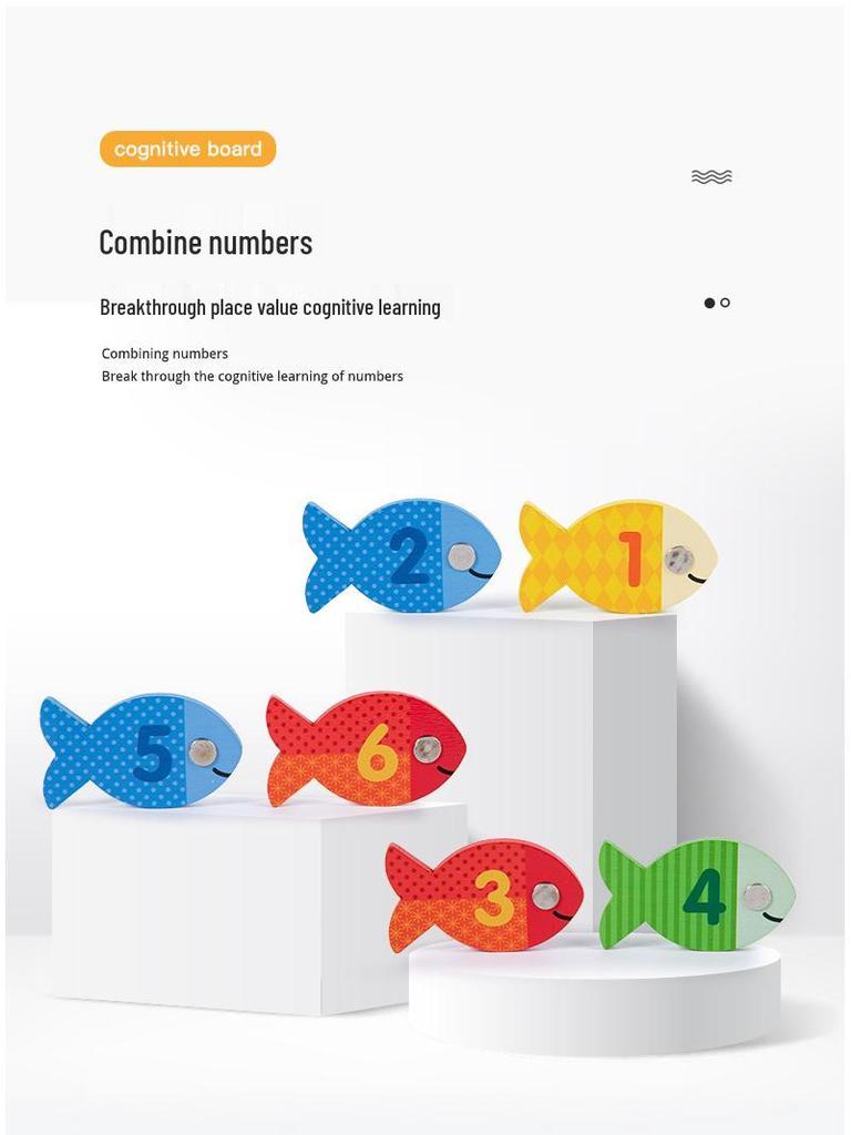 Wooden Educational Toy: Magnetic Fishing, Color Sorting, Number & Letter Recognition Game for Children