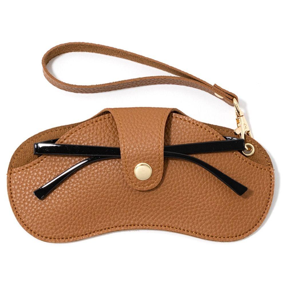 

Подвесной чехол для хранения очков на шее, чехол для солнцезащитных очков, сумка для солнцезащитных очков, сумка для очков на открытом воздухе коричневый