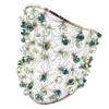 Lily-Crystal [P4406] - Bracelet artisanal 'Callas' vert - 17x8. 5 cm