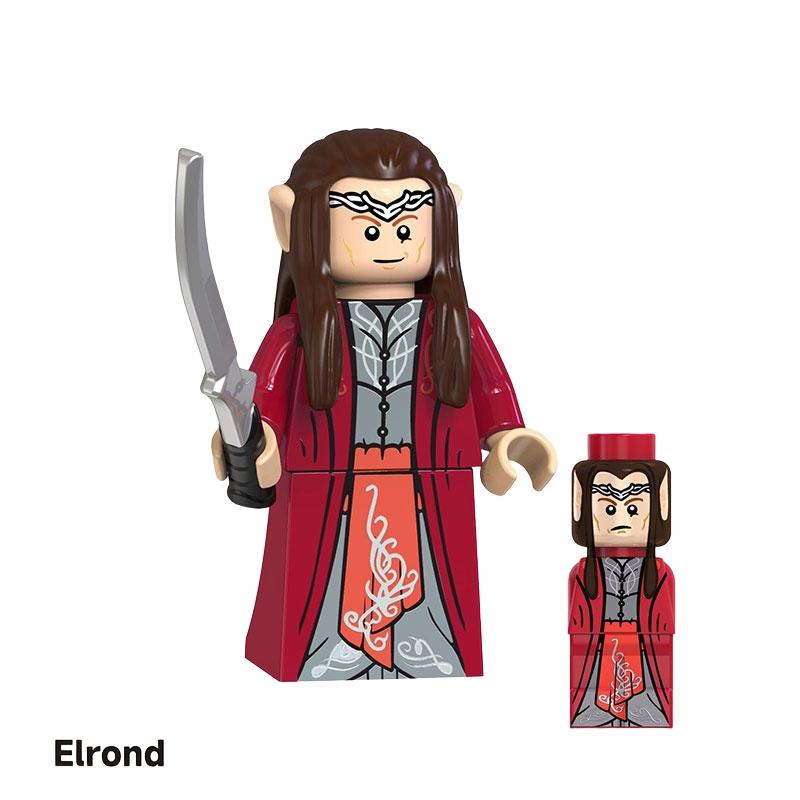 Children's Toy Lord Of The Rings Elf King Building Blocks Abs Plastic Small Particle 4.5 Cm Height