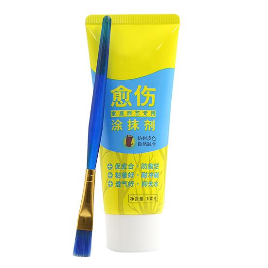 

100 г паста для порезов ран на дереве, средство для мазка, герметик для обрезки с кисточкой жёлтый/синий