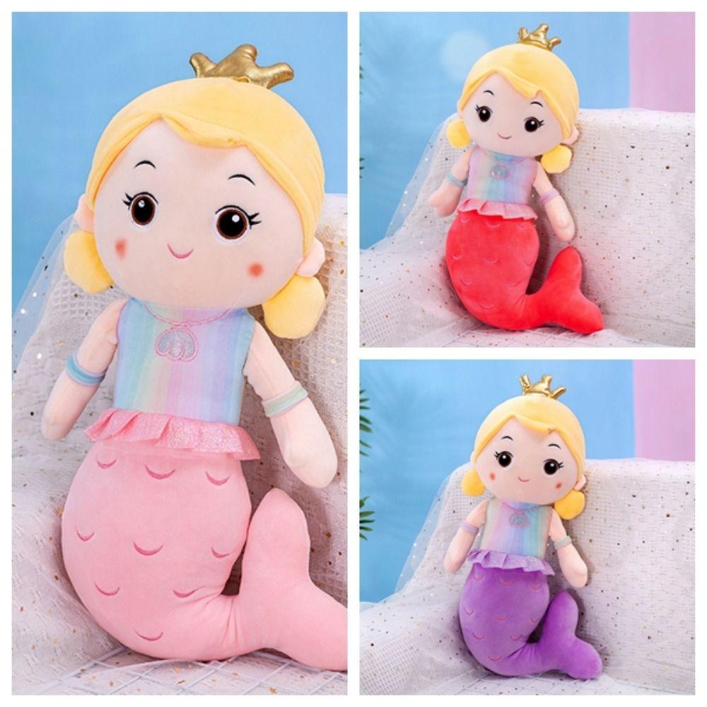 Plush Mermaid Princess Plush Dolls PP Cotton Mermaid Plush Toy Mermaid Stuffed Toys Kids Present