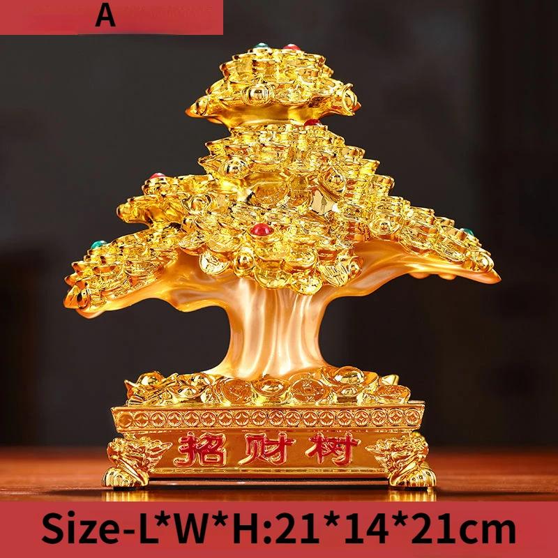 Fate Tree Money Tree Opening Gift Room Wealth Attraction Decoration Artwork Shop Office Decoration