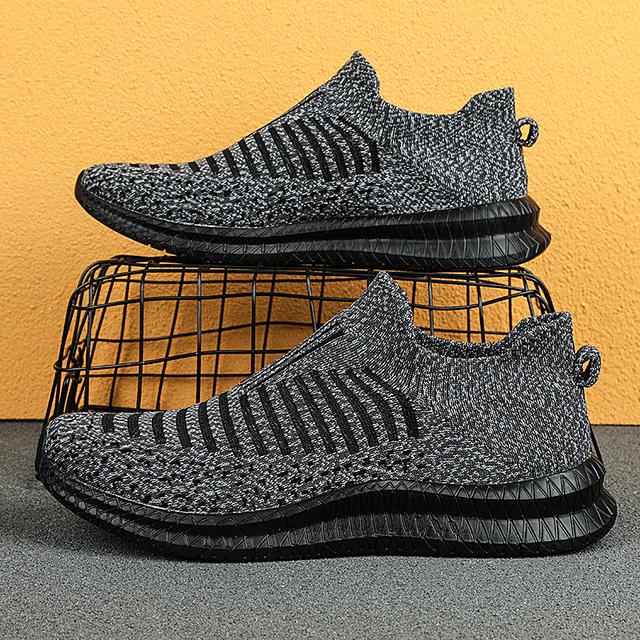 

Мужская обувь Легкие кроссовки Мужская модная повседневная прогулочная обувь Дышащие нескользящие износостойкие мужские лоферы Zapatillas Hombre 38 серый