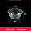 Transparent Thickened Disposable Plastic Bowl - Round, No Lid, Heat-Resistant for Home and Commercial Use