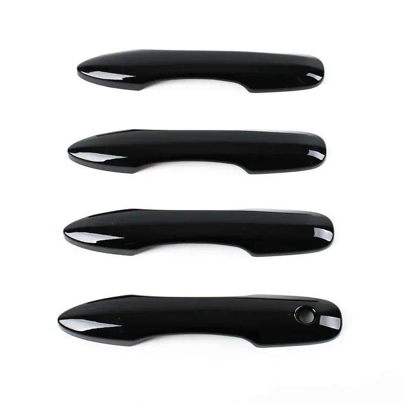 For Toyota Yaris Cross     2024 ABS Carbon Fiber Black Door Handle Cover Trims Car Styling Accessories