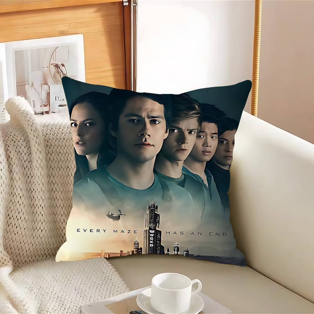 

MovieS-T-The MazeS Runner Pillow Case Removable Washable Cushion Cover – All-Season Soft Linen 12x12Inch