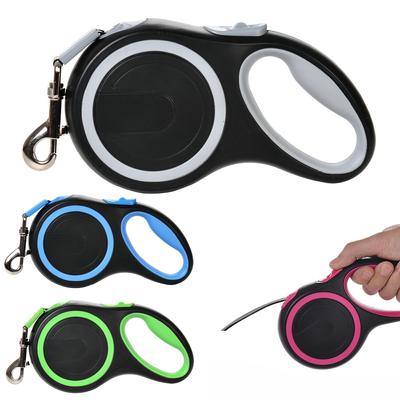 Correa de nailon para perros de 3 m y 8 m para perros pequeños, medianos y grandes, gatos, resistente, retráctil, duradera, cuerda de tracción para mascotas, suministros para bulldog francés y pug