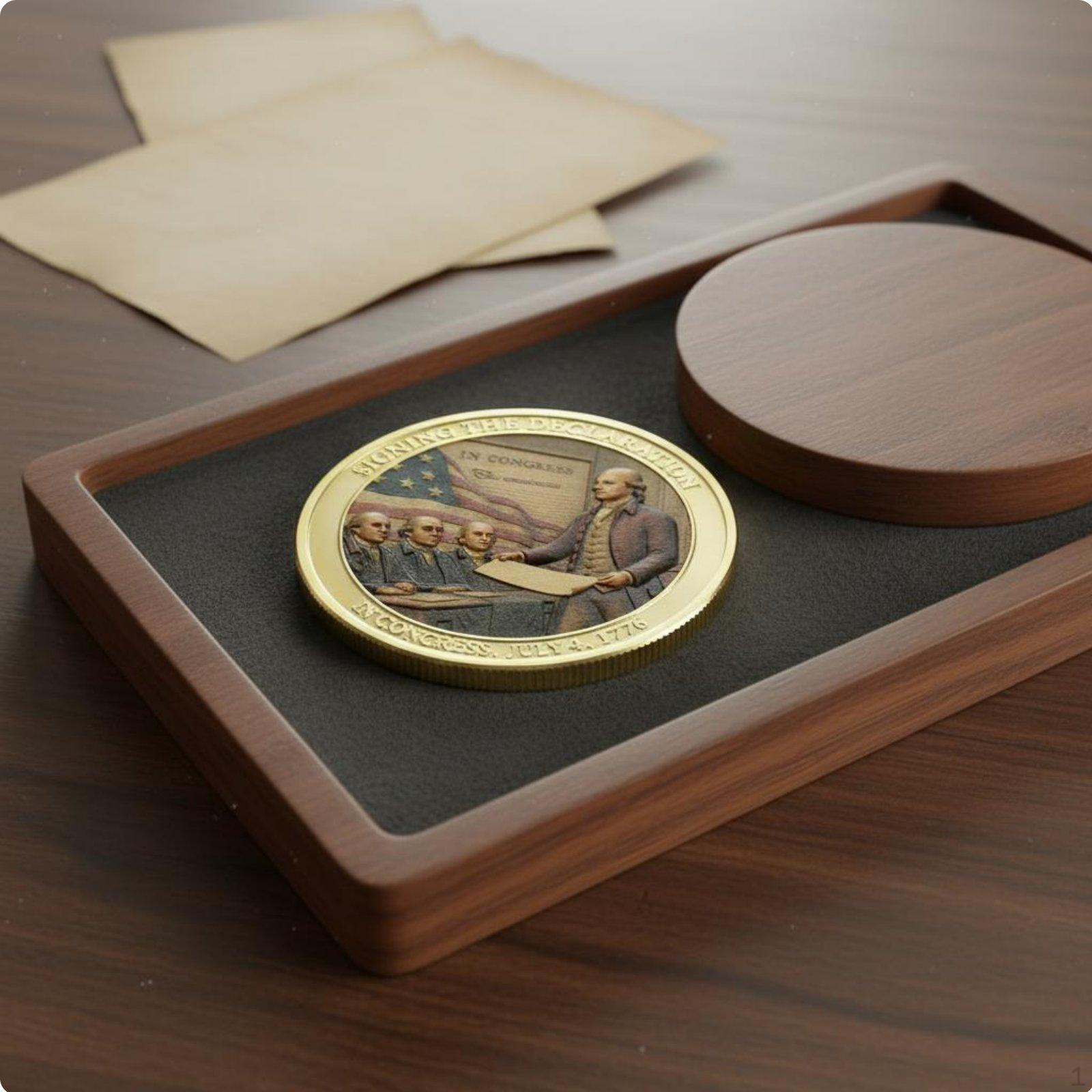 Proclamation of Independence Commemorative Medal Patriotic Gift 250th
