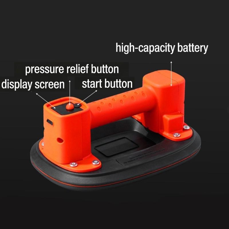 Battery Suction Cup Tile Lifter For Smooth Areas Up To 300kg/660Ibs Load Bearing Capacity Effective Suction
