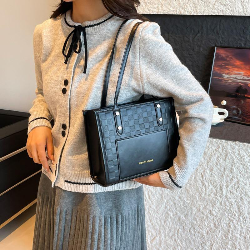 Big bag women's bag new tote bag women's large-capacity work commuter bag textured shoulder bag