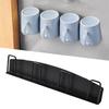 4 Cups Wall Mounted Mug Holder Magnetic Cup Hanging Rack No Drilling Cup Drying Stand for Kitchen Bathroom Living Room