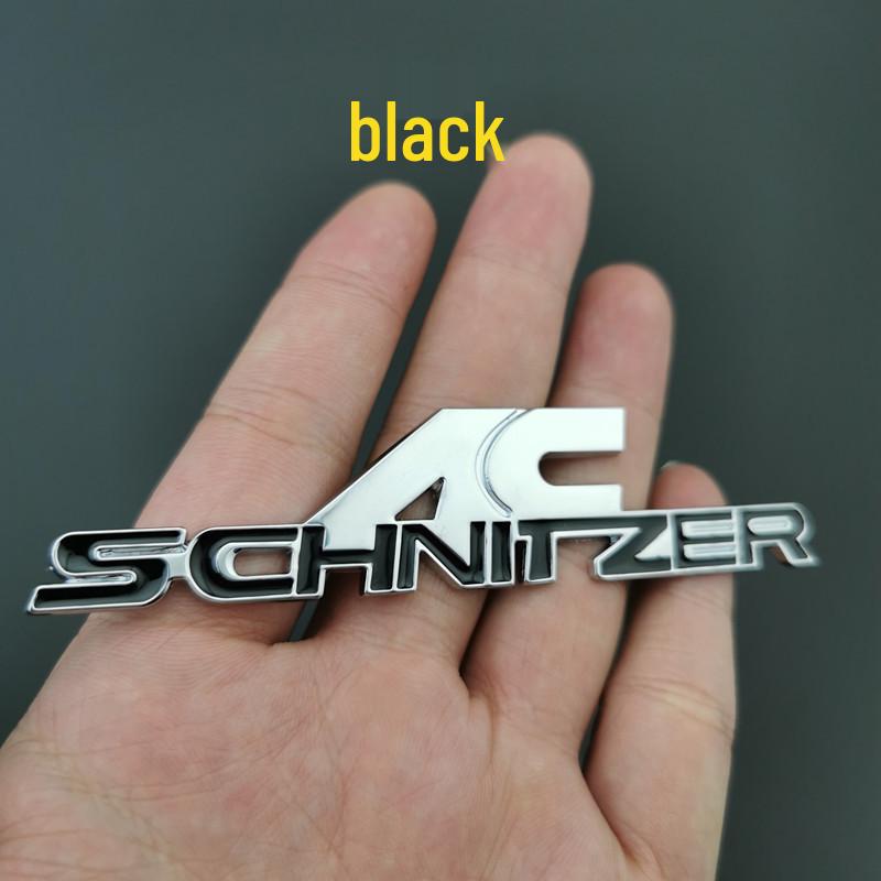 

Compatible AC SCHNITZER 3D Metal Car Emblem Badge Sticker for Body and Rear Decor.