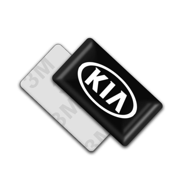 2/5/10Pcs Carbon Fiber Steering Wheel Car Logo Emblem 3D Stickers For KIA Rio Ceed Sportage Cerato Soul Sorento Flip R K2 K3 K5 K6 K7 K8 Soul