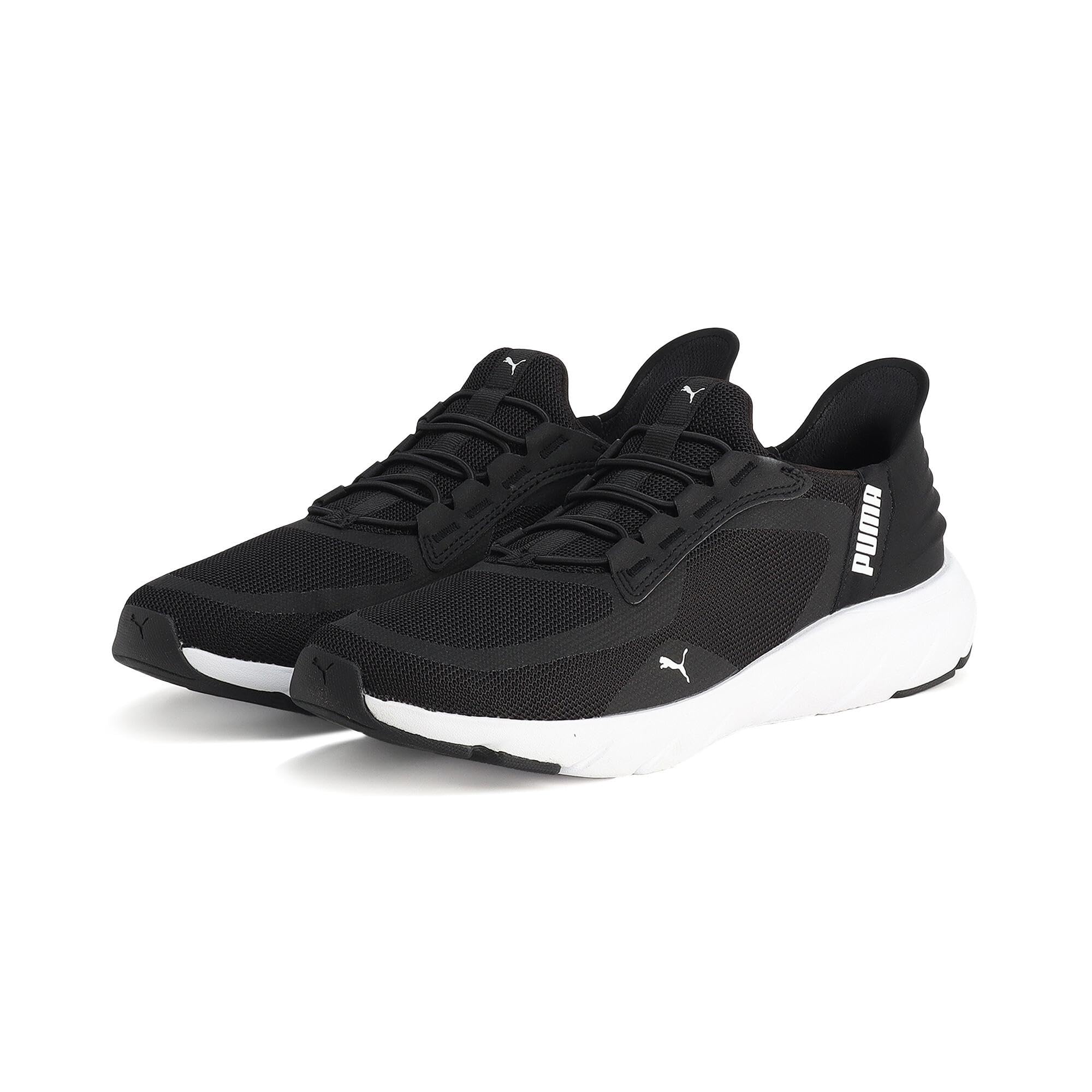 Кроссовки SOFTRIDE Flex Lace EASE IN Широкие ALT Унисекс Взрослые 2025 Цвет Белый Puma см [Puma] Весна/Лето Черный/Puma (01) +25,5