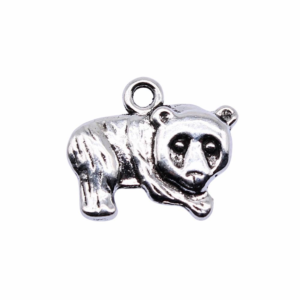 Bear Pendants Metal Animal Charms Panda For DIY Bracelet Necklace Earrings Accessories