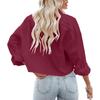 Women's Fashion Casual Color Outer Long Sleeve Buttoned Buttoned Temperament Shirt Top