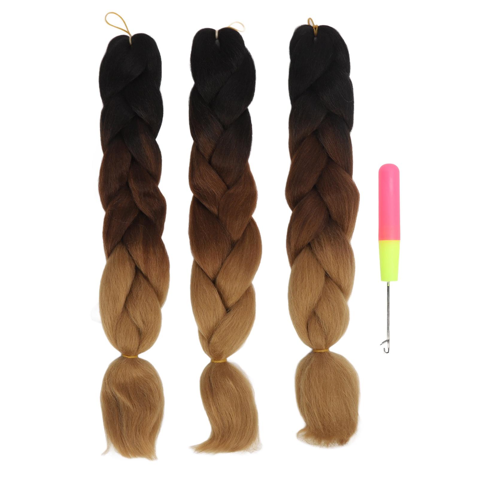 

3pcs C14 Hair Dreadlocks Extensions Gradient Color Braiding Hair Extension Set