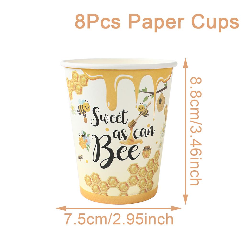 Bee Hive Theme PE Tablecloth Happy Birthday Party Decor Kids Wedding Baby Shower Party Supplies Kitchen Dining Table Cover