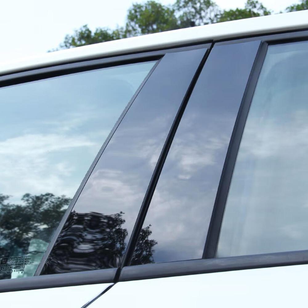 

6 шт. Черные накладки на стойки BC на двери и окна автомобиля, наклейки из ПК, подходят для Chevrolet Malibu XL 2016 - 2022, аксессуары 2016-2022 (6 PCS)