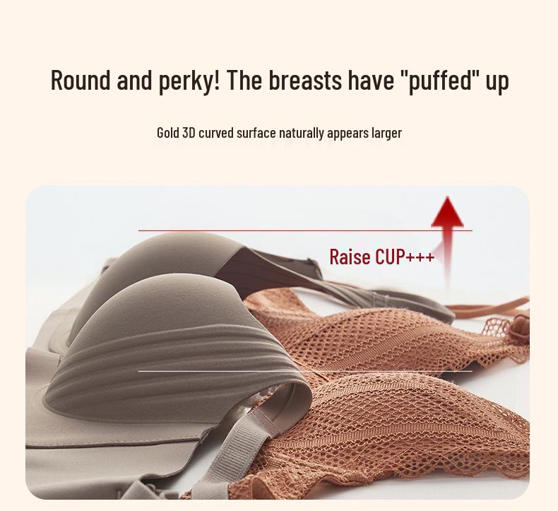 Seamless Push-Up Bra with Side Support: Sexy Cutout Design for Comfort, Lift, and Enhancement of Small Chests.