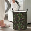 Camo Camouflage Army British DPM Folding Laundry Baskets Dirty Clothes Toys Storage Basket Home Organizer Hamper