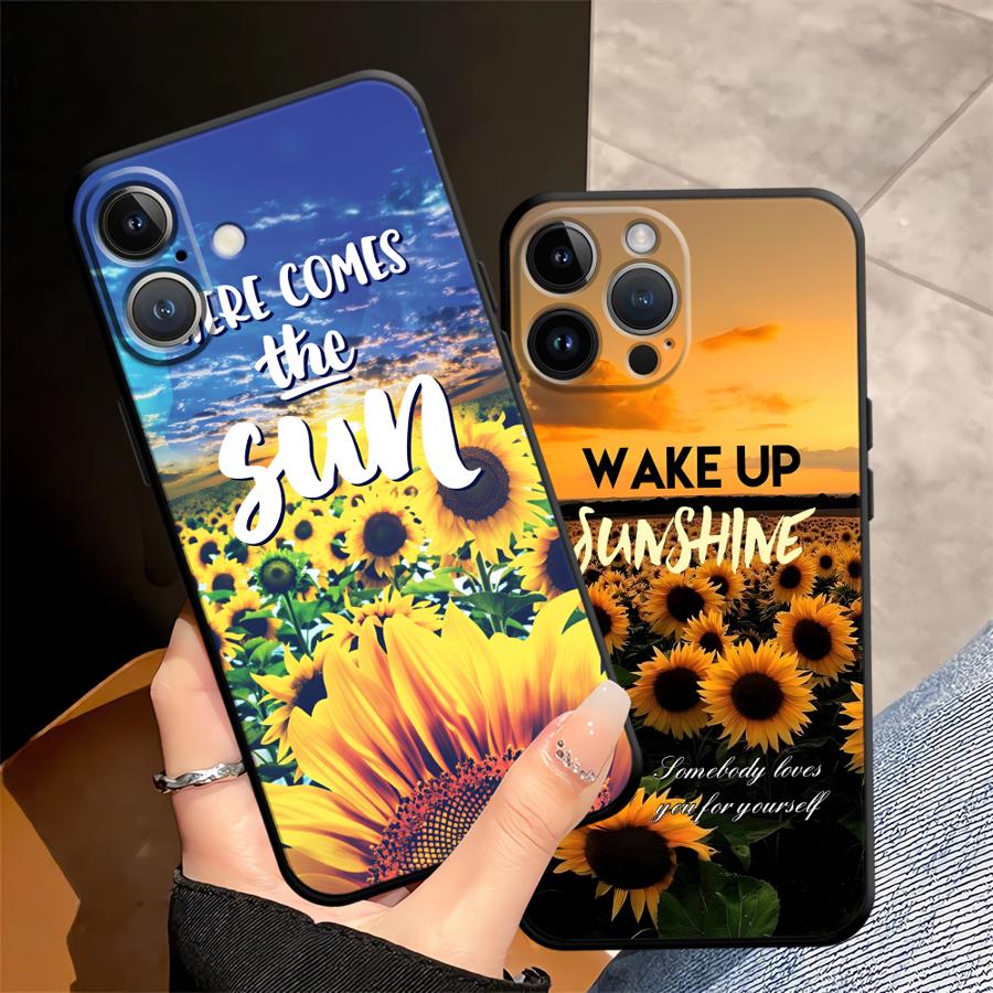 Sunflower Scenery Funda Phone Cover Case for Apple iPhone 17 Pro Max 16 13 14 17e 11 XR XS MAX Air 15 Pro 7 8 12
