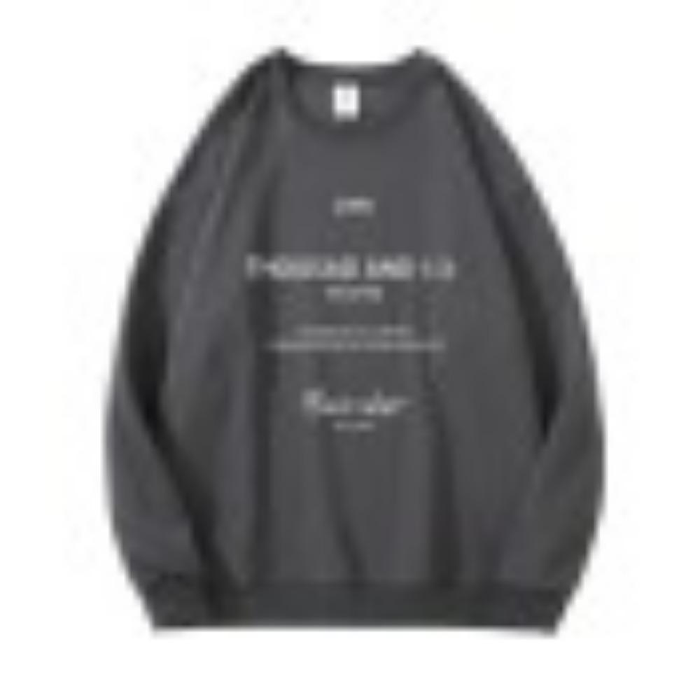 A Large-sized Loose and Trendy Hoodie for Women with A Round Neck, A Retro College Style and A Laid-back Top for Spring and Autumn