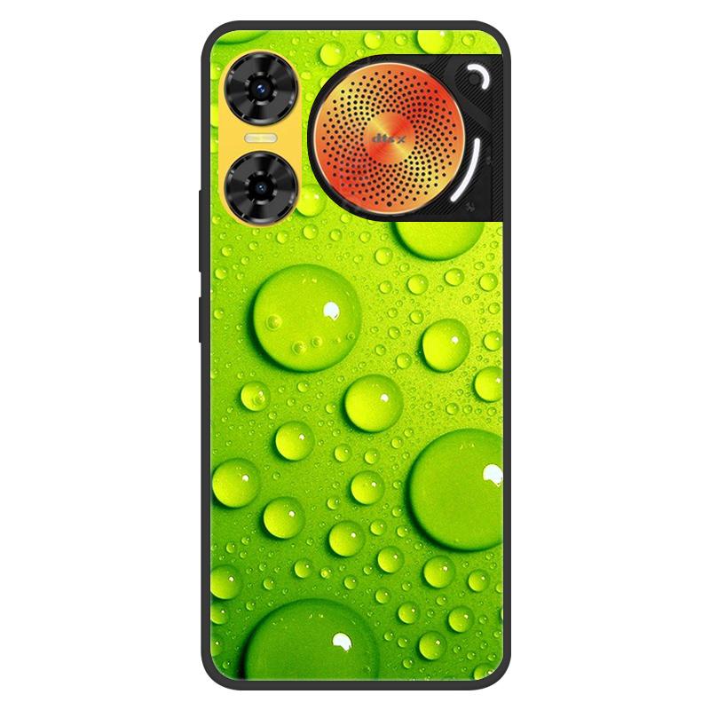 For ZTE Nubia Music 2 Case 2025 Soft Black Silicone Bumper Butterfly Painted Phone Cover for Nubia Music2 Cases Fundas Capa