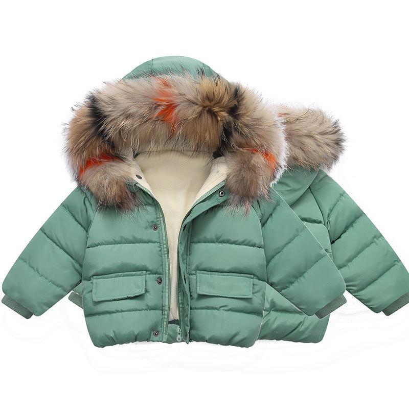 2024 Winter Korean Style Cotton-Padded Jacket for Girls and Boys (1-7 Years)