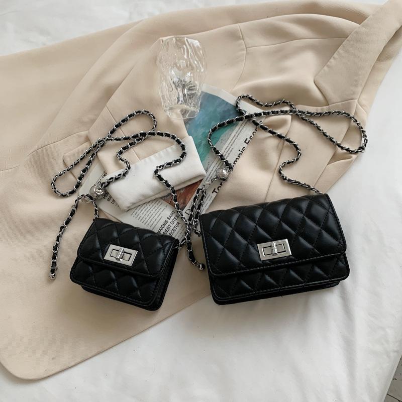 

Small Square Bag Women s New Chain Bag Messenger Bag Fashion Shoulder Bag Small чорний