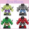 Hulk Superheld Großes Spielzeug Action Mini Figuren Bausteine Langlebiger ABS-Kunststoff Lernspielzeug Geschenk für Kinder Grüne Farbe 7cm Größe