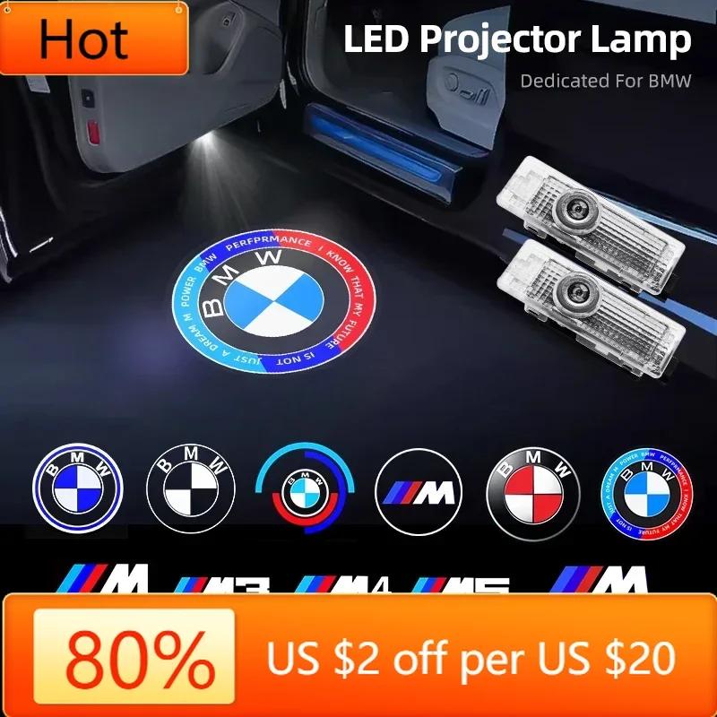 New 2025 BMW 2Pcs Led Laser Projector Car Door Welcome Light for BMW 50th M E84 E87 X5 E70 F25 E90 E91 F01 F02 E60 E61 F10
