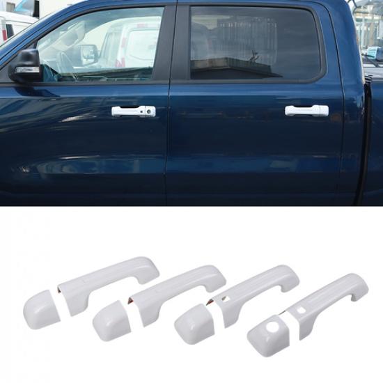 Weißer Türgriffschutz Schale Dekor Abdeckung Verkleidung Für -24 Dodge Ram Access