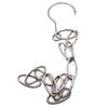 Stainless Steel Clothes Market Shop Display Hanging Chain Hooks With Ring Hanger 14 Hanging Hole Clothes Chain Holder Wardrobe