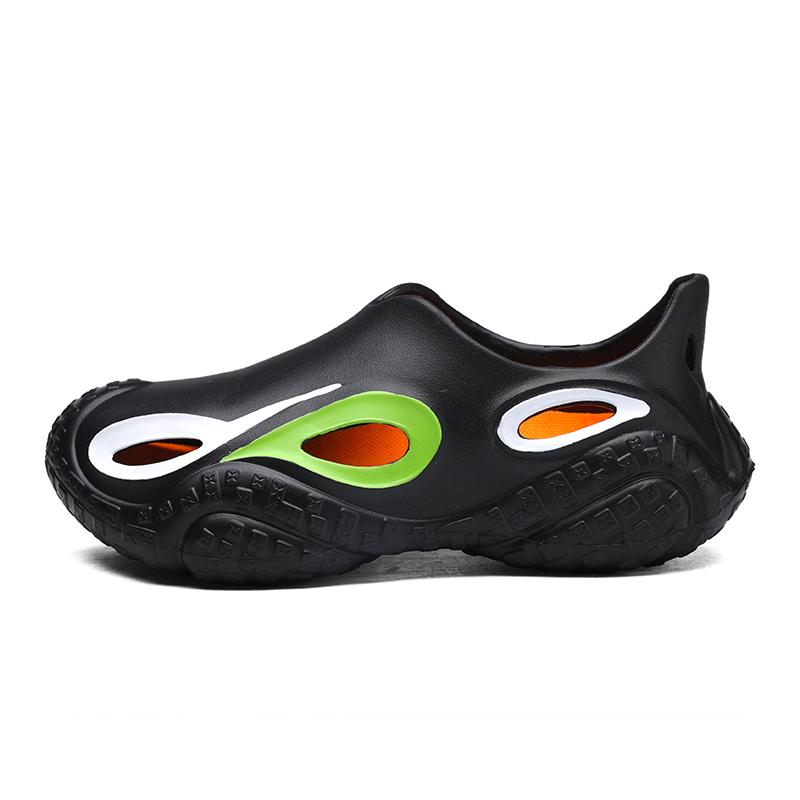 

Модные Новые Лаконичные Мужские Слипоны EVA Водонепроницаемые Сандалии Мужская Летняя Нескользящая Обувь Мужские Уличные Тапочки на Толстой Подошве Мягкая Пляжная Обувь 45 чёрный