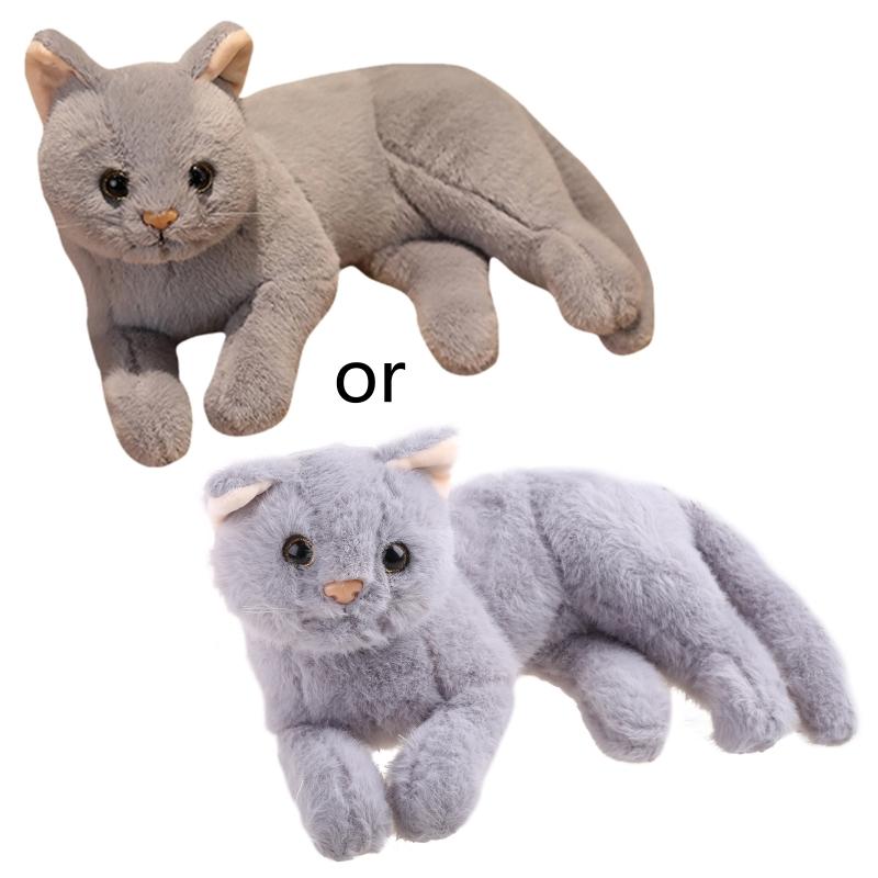 

32cm/12in Plush Doll Throw Pillow Soft Plush Cats for Doll Decoration for Home Plush Toy Plush Animal Comforting Toy 1 сірий колір