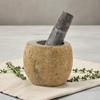 Natural Riverstone Decorative Pestle & Mortar- Small