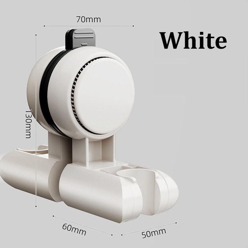 

Suction Cup Shower Bracket Fixing Artifact Punch-free Movable Adjustable Bathroom Shower Rack Nozzle Accessories белый