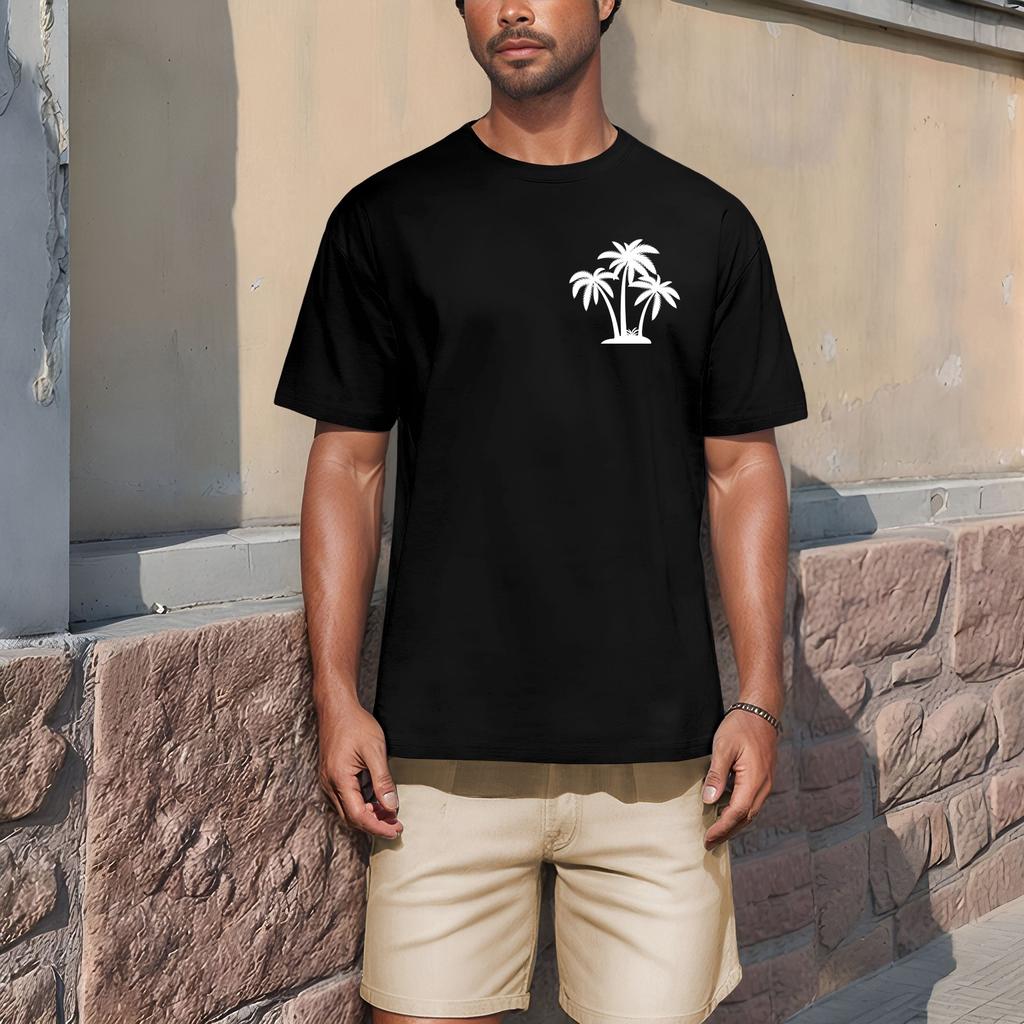Men'S Fashionable T-Shirt, Street Casual Short Sleeved Clothing