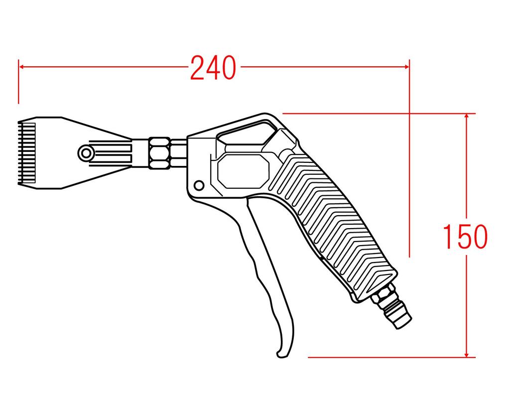 Toyomitsu Wide Flat Blowgun AM-2020-WF