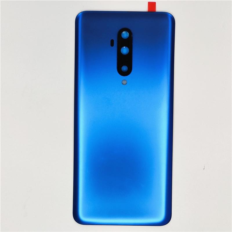 Glass Back Door Lid For OnePlus 7T Pro Battery Cover Rear Housing Shell Panel With Camera Lens Adhesive Sticker