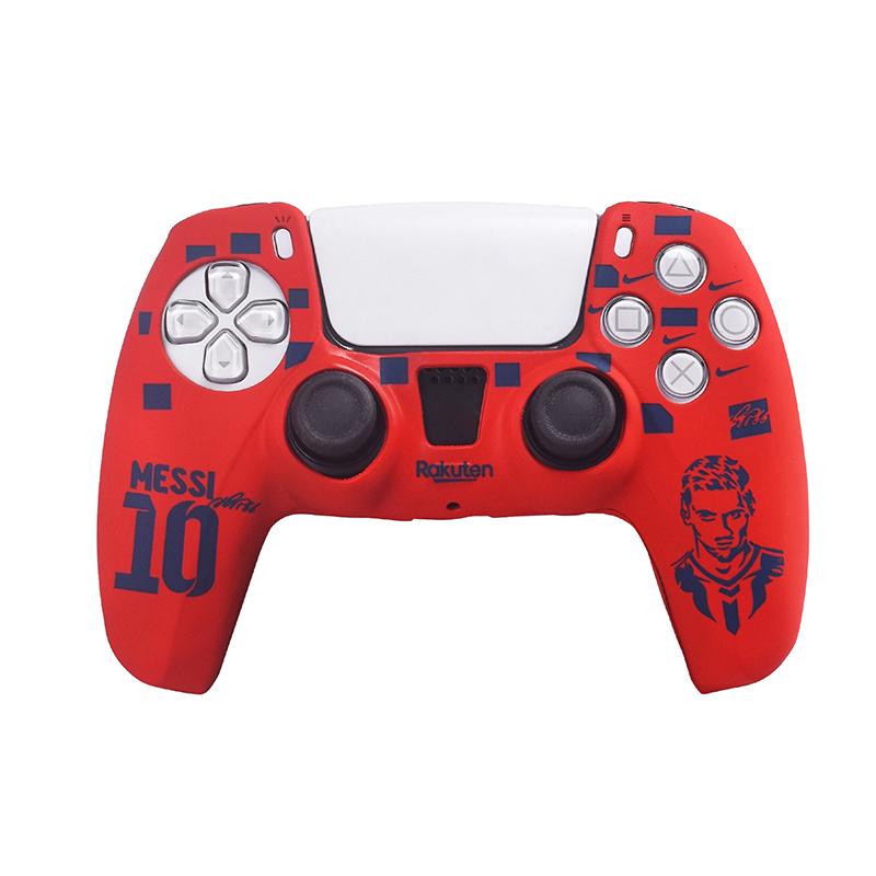 1Pcs Water Transfer Doodle Silicone Protective Cover Case For Sony Playstation 5 Ps5 Controller Gamepad Spider Silicone Case