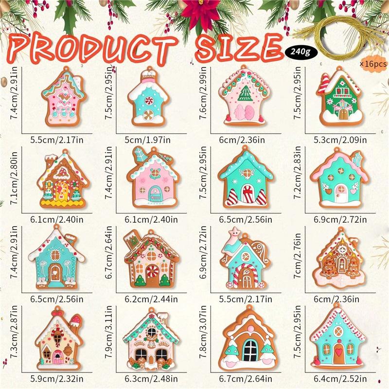 Christmas Pendant Gingerbread Man Christmas Tree Decorations Atmosphere Sense Of Joy And Cute Style