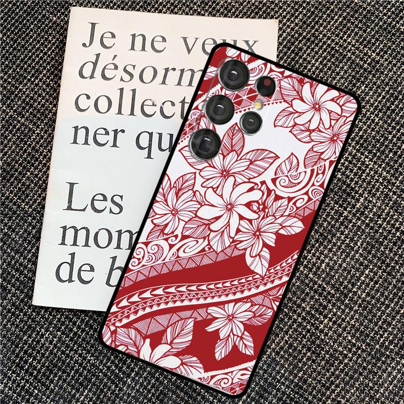 Maori Polynesian Samoan Tribal Cover For Samsung Galaxy S24 Ultra S22 S23 Plus S20 S21 FE S8 S9 S10 Note 10 20 Ultra Case
