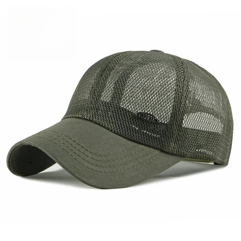 Unisex Breathable Full Mesh Baseball Cap Summer Lightweight Trucker Hat Sun Protection Outdoor Sports Peak Cap for Men Women