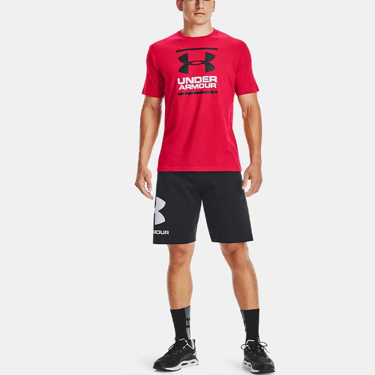 Under Armour Casual Round Neck Sports Breathable Straight T-Shirt Men Tops Red 1326849-602
