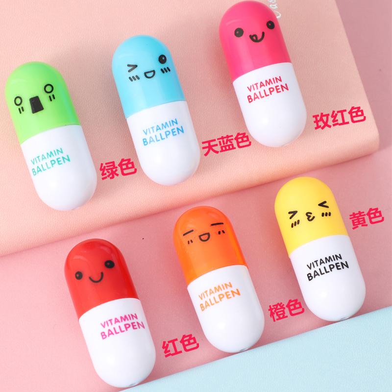 

Шариковая ручка Creative Cartoon Capsule – портативная, телескопическая, милый канцелярский подарок для студентов