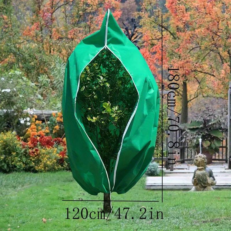 

1 Pack of Plant Frost Protection Cover, Thickened Non-Woven Fabric, Plant Warming Cover with Zipper and Drawstring, Dustproof Protective Cover,