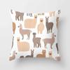 Cartoon Alpaca Decorative Pillowcase Living Room Office Home Pillowcase Car Ornaments